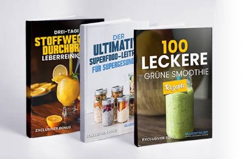 Free digital bonuses included with GlucoTrust purchase